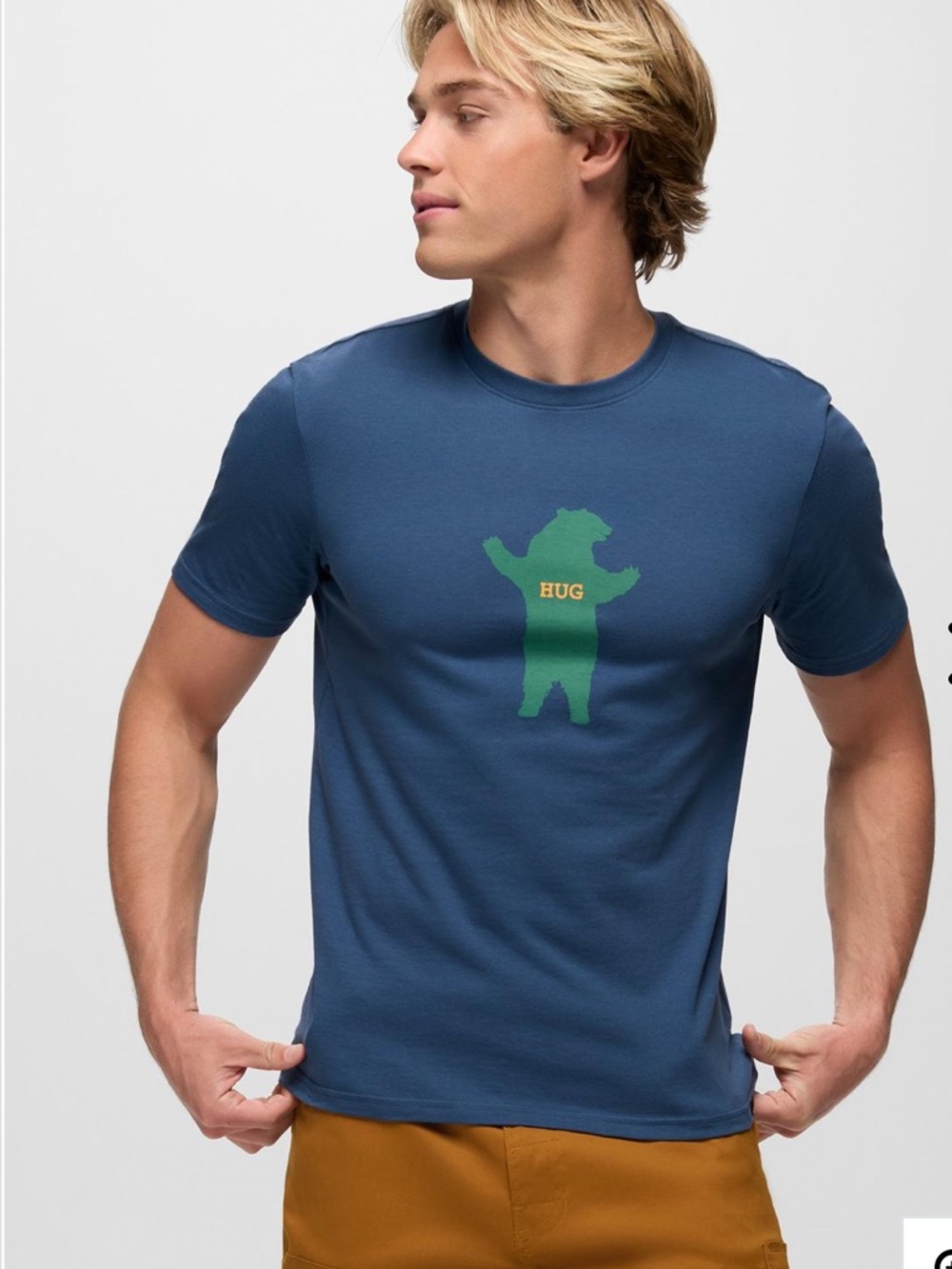 Prana Bear Squeeze Journeyman Short Sleeve Graphic Tee Mens - Picture 10 of 12